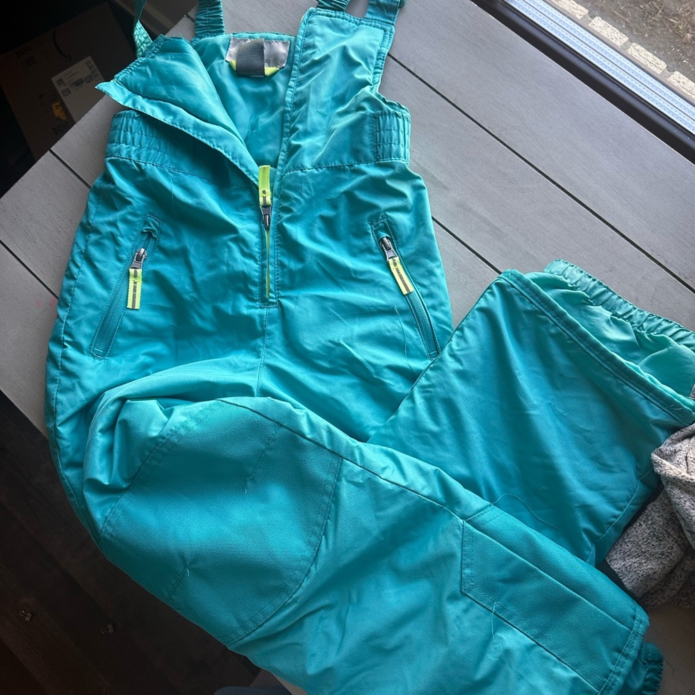 Champion Teal Winter Bib Overalls